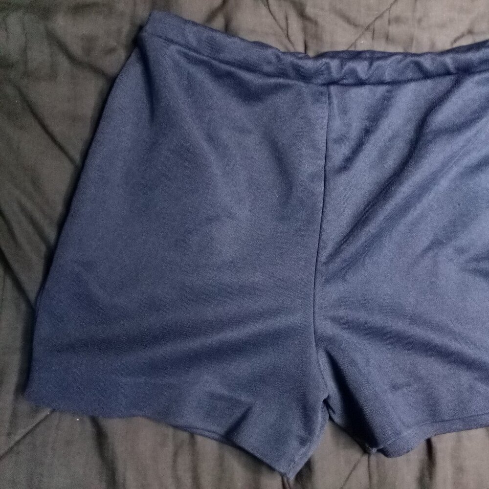 Vintage 60s West-Set Polyester Shorts - Picture 2 of 5